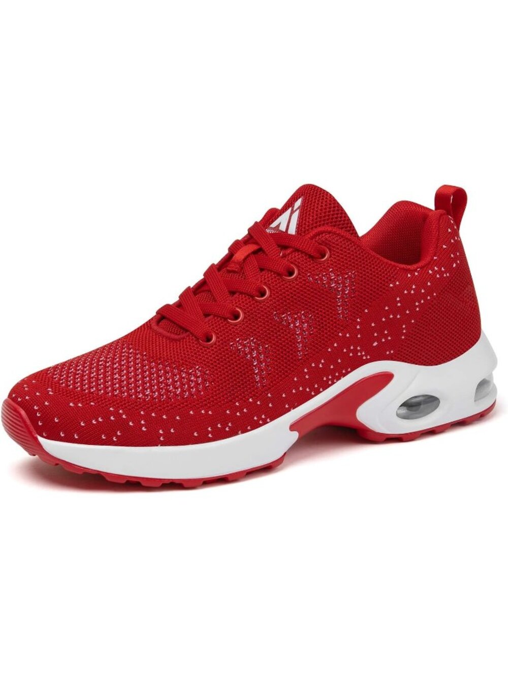 Women's Red Air Cushion Running Athletic Mesh Sneakers Basketball Shoes